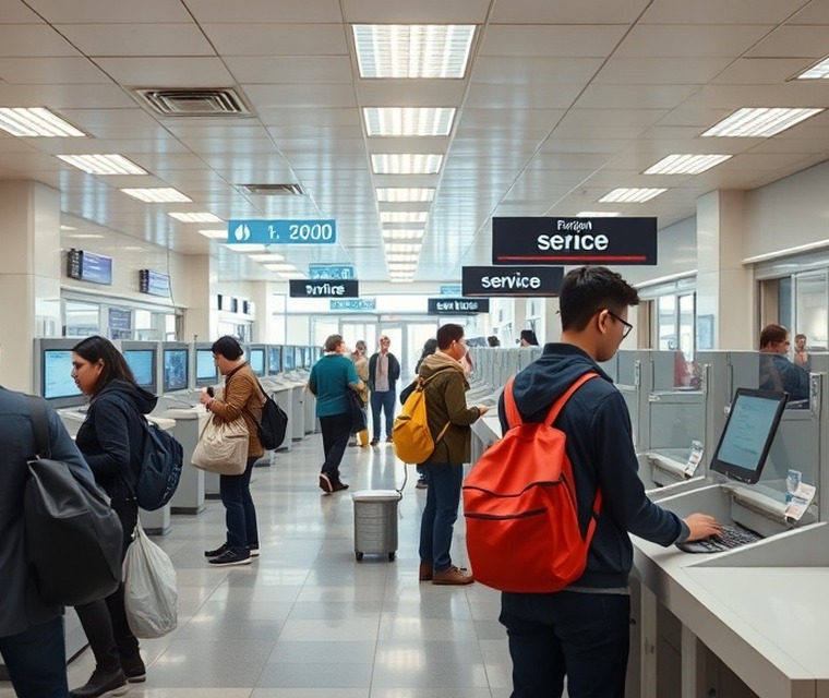 Equipo técnico trabajando sobre un terminal de autoservicio